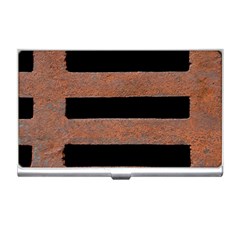 Stainless Rust Texture Background Business Card Holders by Amaryn4rt