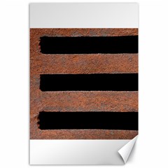 Stainless Rust Texture Background Canvas 24  X 36  by Amaryn4rt