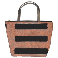 Stainless Rust Texture Background Bucket Bags by Amaryn4rt