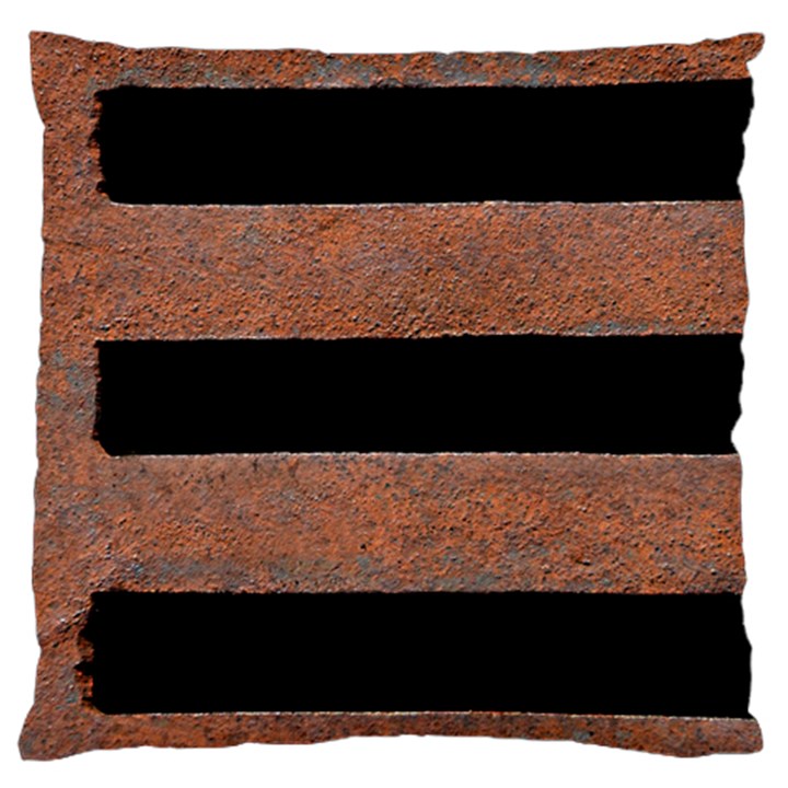 Stainless Rust Texture Background Large Flano Cushion Case (One Side)