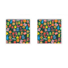 Presents Gifts Background Colorful Cufflinks (square) by Amaryn4rt