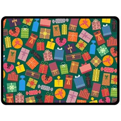 Presents Gifts Background Colorful Double Sided Fleece Blanket (large)  by Amaryn4rt