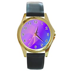 Vector Blend Screen Saver Colorful Round Gold Metal Watch by Amaryn4rt