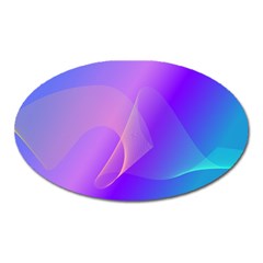 Vector Blend Screen Saver Colorful Oval Magnet by Amaryn4rt