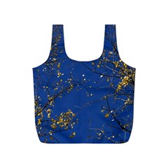 Poplar Foliage Yellow Sky Blue Full Print Recycle Bags (s)  by Amaryn4rt