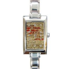 Wall Plaster Background Facade Rectangle Italian Charm Watch by Amaryn4rt