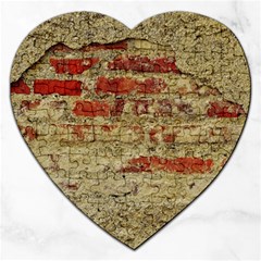 Wall Plaster Background Facade Jigsaw Puzzle (heart) by Amaryn4rt