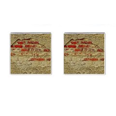 Wall Plaster Background Facade Cufflinks (square) by Amaryn4rt