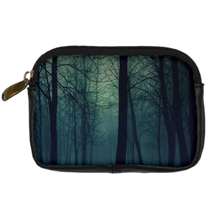 Dark night forest Digital Camera Cases