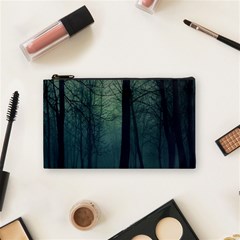 Dark Night Forest Cosmetic Bag (small)  by Brittlevirginclothing