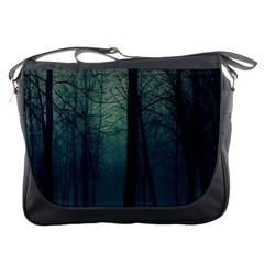 Dark Night Forest Messenger Bags by Brittlevirginclothing