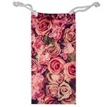 Beautiful pink roses Jewelry Bag Front