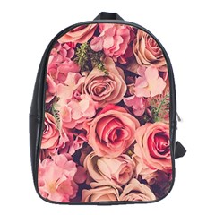 Beautiful Pink Roses School Bags (xl)  by Brittlevirginclothing