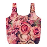 Beautiful pink roses Full Print Recycle Bags (L)  Front