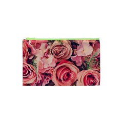 Beautiful Pink Roses Cosmetic Bag (xs) by Brittlevirginclothing