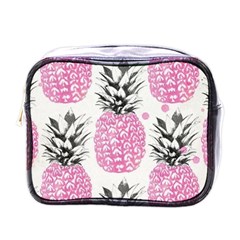 Lovely Pink Pineapple  Mini Toiletries Bags by Brittlevirginclothing