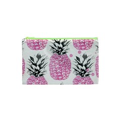 Lovely Pink Pineapple  Cosmetic Bag (xs) by Brittlevirginclothing