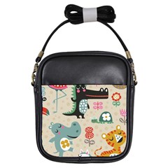 Lovely Cartoon Animals Girls Sling Bags by Brittlevirginclothing