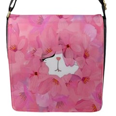 Gorgeous Pink Flowers  Flap Messenger Bag (s) by Brittlevirginclothing