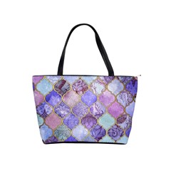 Blue Toned Moroccan Mosaic  Shoulder Handbags by Brittlevirginclothing