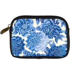 Blue Toned Flowers Digital Camera Cases by Brittlevirginclothing