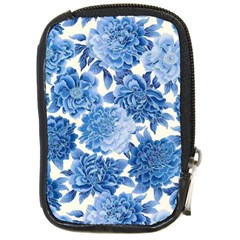 Blue Toned Flowers Compact Camera Cases by Brittlevirginclothing