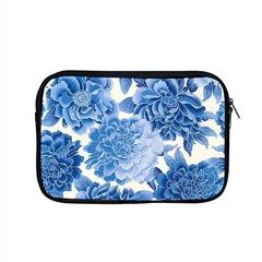 Blue Toned Flowers Apple Macbook Pro 15  Zipper Case by Brittlevirginclothing