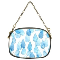 Cute Blue Rain Drops Chain Purses (one Side)  by Brittlevirginclothing