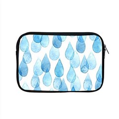 Cute Blue Rain Drops Apple Macbook Pro 15  Zipper Case by Brittlevirginclothing