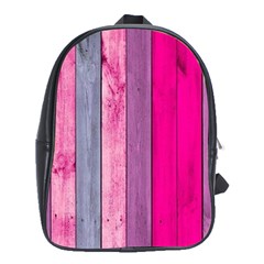 Pink Colored Wood School Bags (xl)  by Brittlevirginclothing