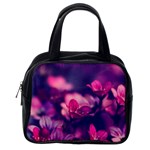 Blurry violet flowers Classic Handbags (One Side) Front