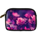 Blurry violet flowers Digital Camera Cases Front