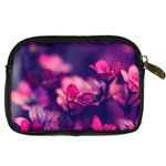 Blurry violet flowers Digital Camera Cases Back