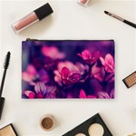 Blurry violet flowers Cosmetic Bag (Medium)  Front