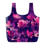 Blurry violet flowers Full Print Recycle Bags (L)  Front