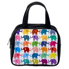 Lovely Colorful Mini Elephant Classic Handbags (one Side) by Brittlevirginclothing