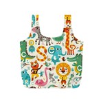 Lovely small cartoon animals Full Print Recycle Bags (S)  Front