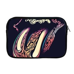 The Rolling Stones Glowing Logo Apple Macbook Pro 17  Zipper Case by Brittlevirginclothing