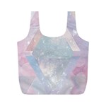 Colorful pastel crystal Full Print Recycle Bags (M)  Back