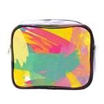 Colorful Paint brush  Mini Toiletries Bags Front