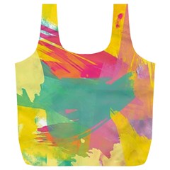 Colorful Paint Brush  Full Print Recycle Bags (l)  by Brittlevirginclothing