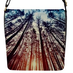 Lovely Up View Forest  Flap Messenger Bag (s) by Brittlevirginclothing