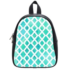 Blue Mosaic  School Bags (small)  by Brittlevirginclothing