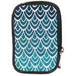 Blue fish scales  Compact Camera Cases Front