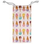 Colorful ice cream  Jewelry Bag Back