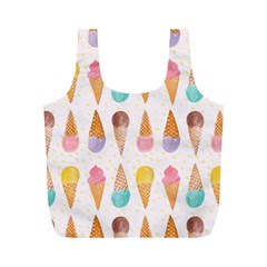 Colorful Ice Cream  Full Print Recycle Bags (m)  by Brittlevirginclothing