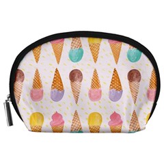 Colorful Ice Cream  Accessory Pouches (large)  by Brittlevirginclothing