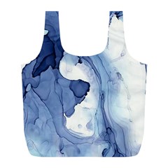 Paint In Water Full Print Recycle Bags (l)  by Brittlevirginclothing