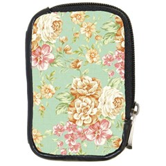 Vintage Pastel Flowers Compact Camera Cases by Brittlevirginclothing