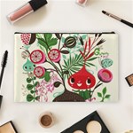 Cute flower cartoon  characters  Cosmetic Bag (Large)  Back